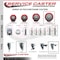Service Caster 5 Inch Red Polyurethane Swivel 34 Inch Threaded Stem Caster Set with Total Lock Brake SCC-TSTTL20S514-PPUB-RED-34212-4 - alternate 2
